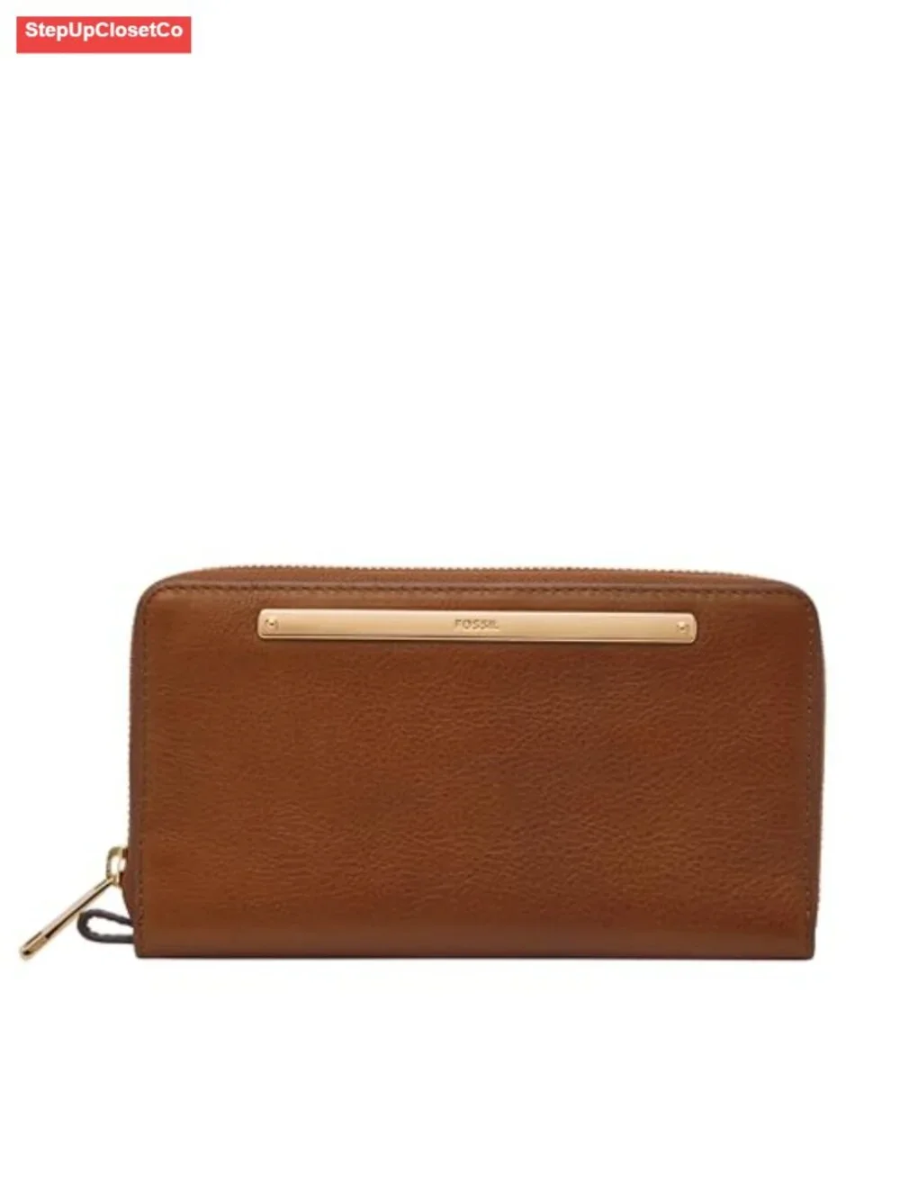 Women's Liza Leather Zip Around Clutch Wallet with Wristlet Strap
